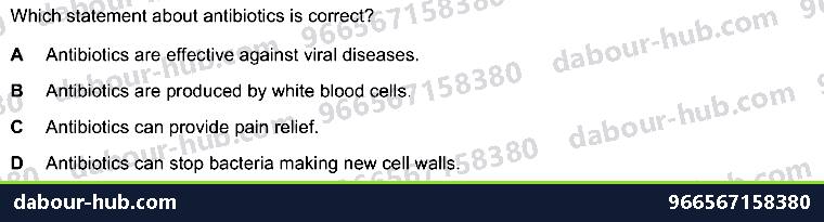 IGCSE Biology 15.1 Drugs - Question 3