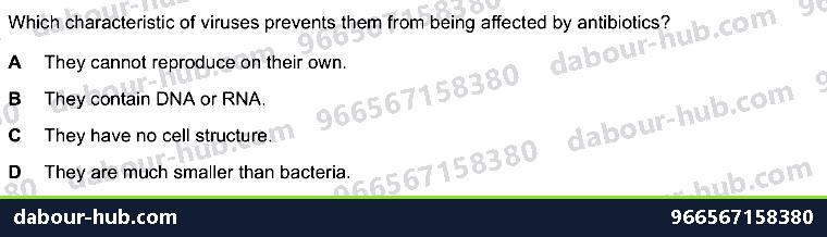 IGCSE Biology 15.1 Drugs - Question 6