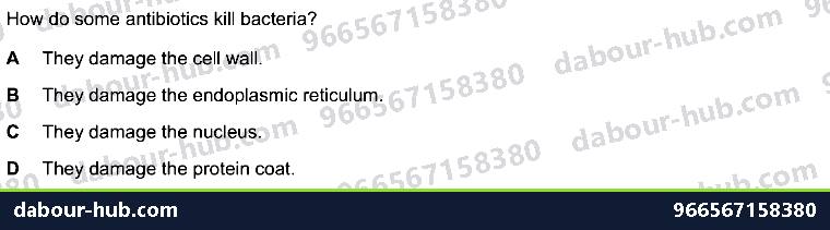 IGCSE Biology 15.1 Drugs - Question 7