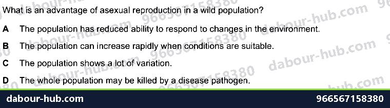 IGCSE Biology 16.1 Asexual reproduction - Question 12