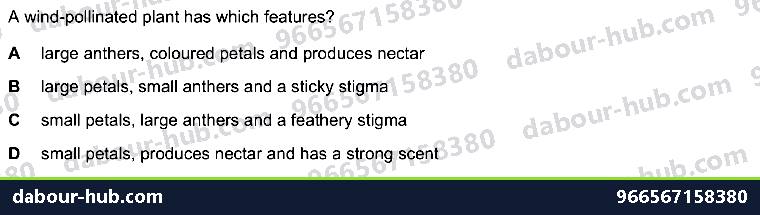 IGCSE Biology 16.3 Sexual reproduction in plants - Question 10