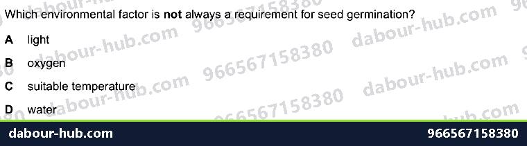 IGCSE Biology 16.3 Sexual reproduction in plants - Question 8