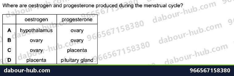 IGCSE Biology 16.5 Sex hormones in humans - Question 2