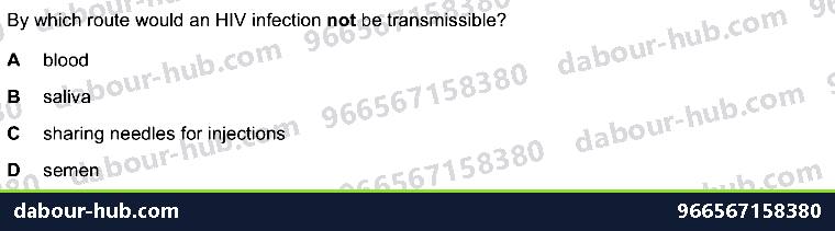 IGCSE Biology 16.6 Sexually transmitted DISEASES - Question 3