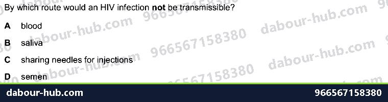 IGCSE Biology 16.6 Sexually transmitted DISEASES - Question 7