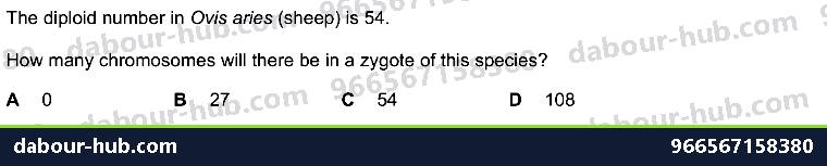 IGCSE Biology 17.1 DNA, Chromosomes, genes and ALLELES (X, Y) - Question 15