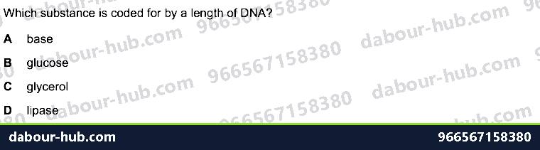 IGCSE Biology 17.2 Protein Synthesis - Question 8