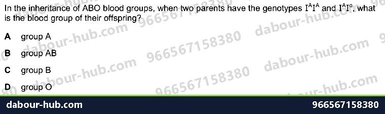 IGCSE Biology 17.5.1 Codominance - Question 1