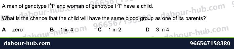 IGCSE Biology 17.5.1 Codominance - Question 4