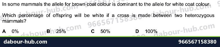 IGCSE Biology 17.5.1 Codominance - Question 7