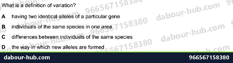 IGCSE Biology 18.1 Continuous and discontinuous variation - Question 15