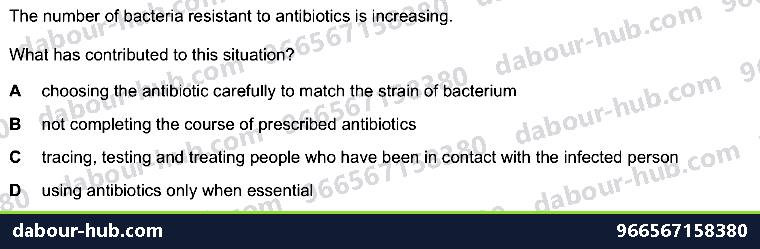 IGCSE Biology 18.4 Selection - Question 3