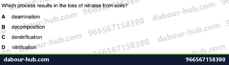 IGCSE Biology 19.4 The nitrogen cycle - Question 7