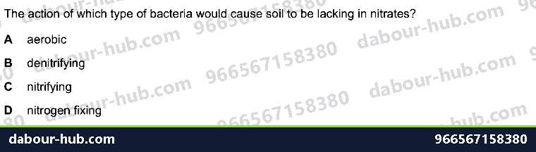 IGCSE Biology 19.4 The nitrogen cycle - Question 9