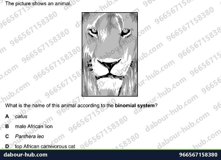 IGCSE Biology 1.2 Binomial Name - Question 4