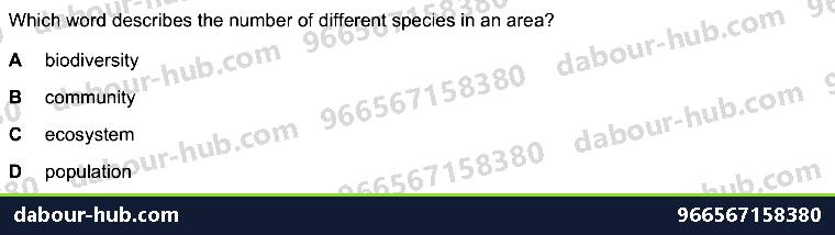 IGCSE Biology 20.2 Habitat destruction - Question 12