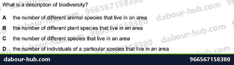 IGCSE Biology 20.2 Habitat destruction - Question 13