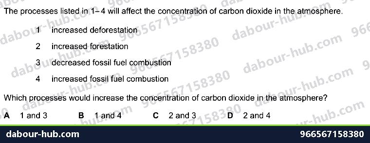 IGCSE Biology 20.3 Pollution - Question 11