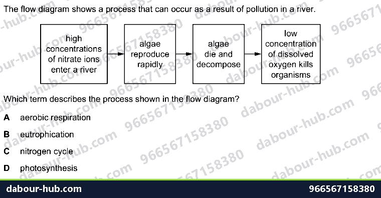 IGCSE Biology 20.3 Pollution - Question 14
