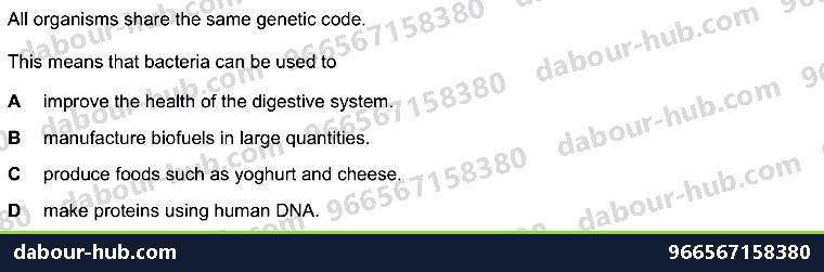 IGCSE Biology 21.1 Genetic modification - Question 15