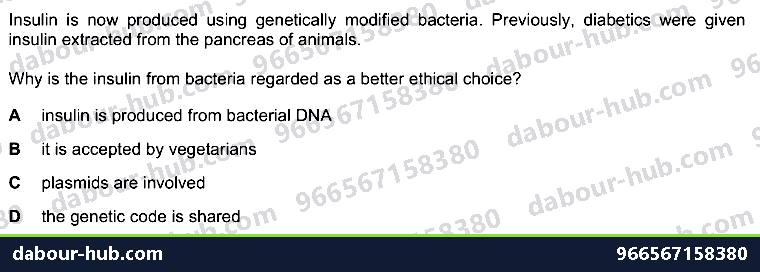 IGCSE Biology 21.2 Biotechnology - Question 12