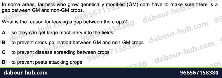 IGCSE Biology 21.3 Genetic modification II - Question 10
