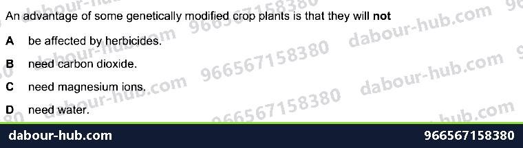 IGCSE Biology 21.3 Genetic modification II - Question 3