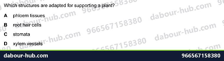 IGCSE Biology 2.2 Specialisation - Question 9