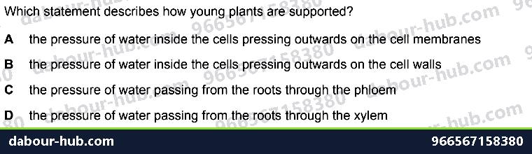 IGCSE Biology 3.2 Osmosis - Question 3
