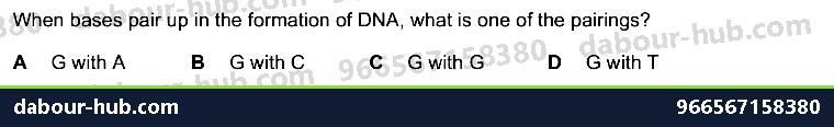 IGCSE Biology 4.2 Dna Molecule - Question 2