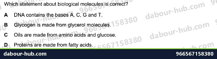 IGCSE Biology 4.2 Dna Molecule - Question 8