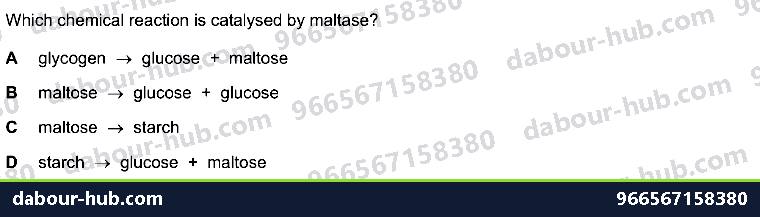 IGCSE Biology 5.1 Characteristics of Enzymes - Question 12