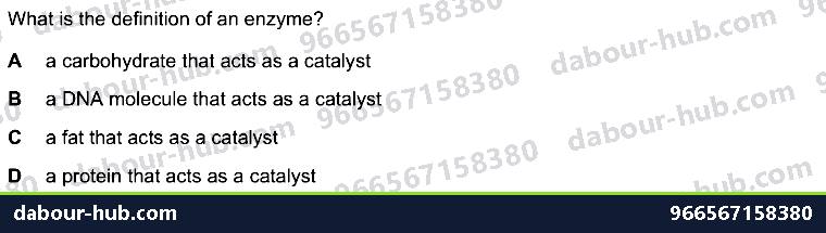 IGCSE Biology 5.1 Characteristics of Enzymes - Question 14