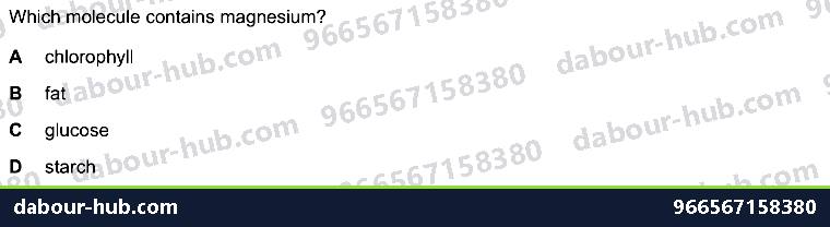 IGCSE Biology 6.4 Mineral Requirements - Question 5