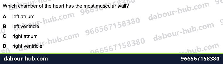 IGCSE Biology 9.2 Heart - Question 5