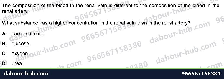 IGCSE Biology 9.3 Blood Vessels - Question 3