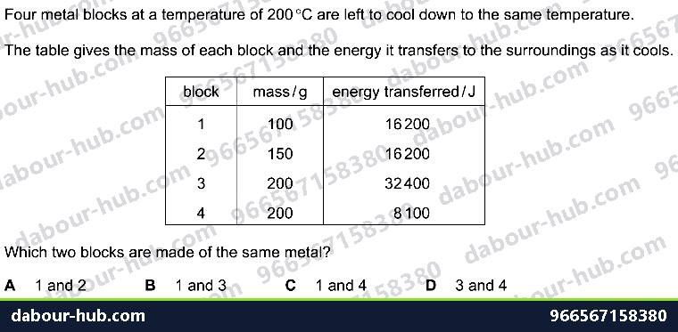 IGCSE Physics 1.3 MASS AND WEIGHT - Question 2