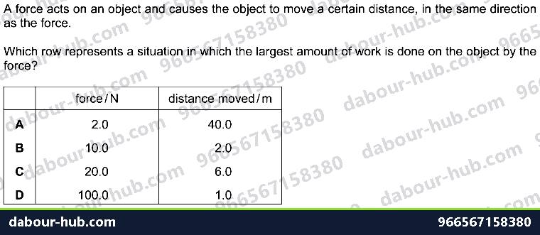 IGCSE Physics 1.5.1 EFFECTS OF FORCES - Question 10