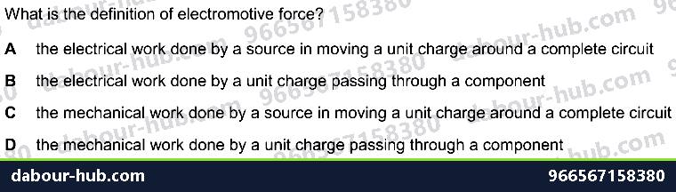 IGCSE Physics 1.7.2 WORK - Question 10