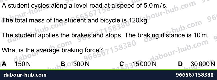 IGCSE Physics 1.7.4 POWER - Question 1