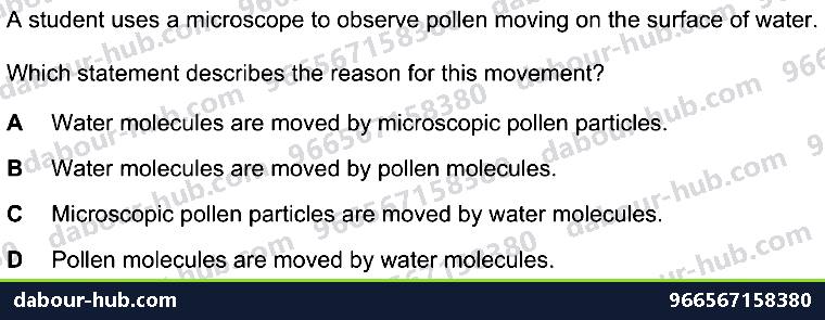 IGCSE Physics 2.1.2 PARTICLE MODEL - Question 8