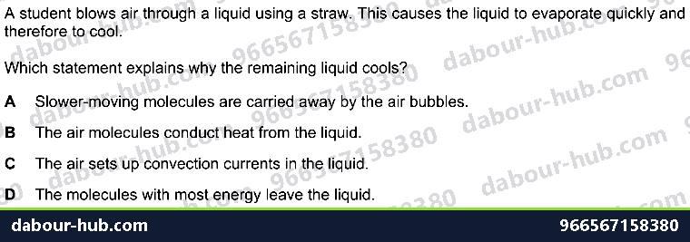 IGCSE Physics 2.3.2 CONVECTION - Question 1