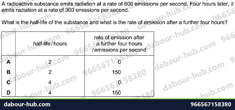 IGCSE Physics 2.3.3 RADIATION - Question 4