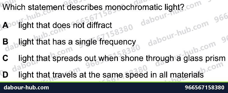 IGCSE Physics 3.2.4 DISPERSION OF LIGHT - Question 10