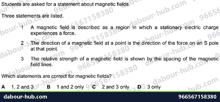 IGCSE Physics 4.1 SIMPLE PHENOMENA OF MAGNETISM - Question 5