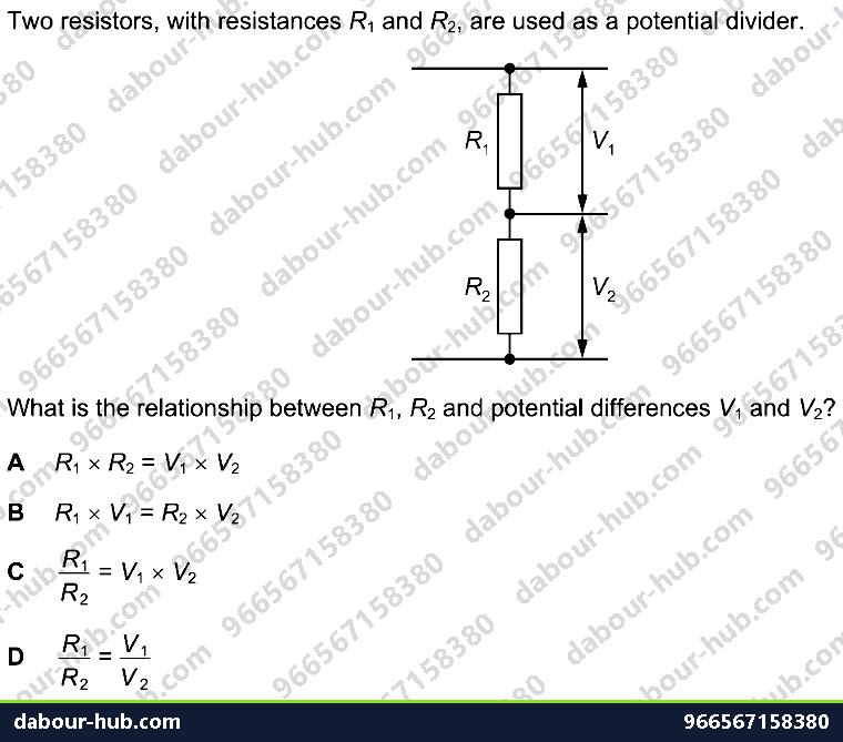 IGCSE Physics 4.2.3 ELECTROMOTIVE FORCE AND POTENTIAL DIFFERENCE - Question 4