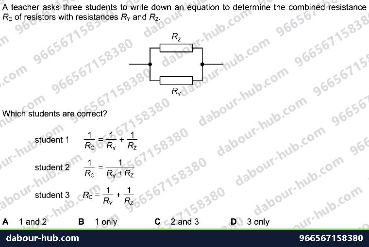 IGCSE Physics 4.3.2 SERIES AND PARALLEL CIRCUITS - Question 5
