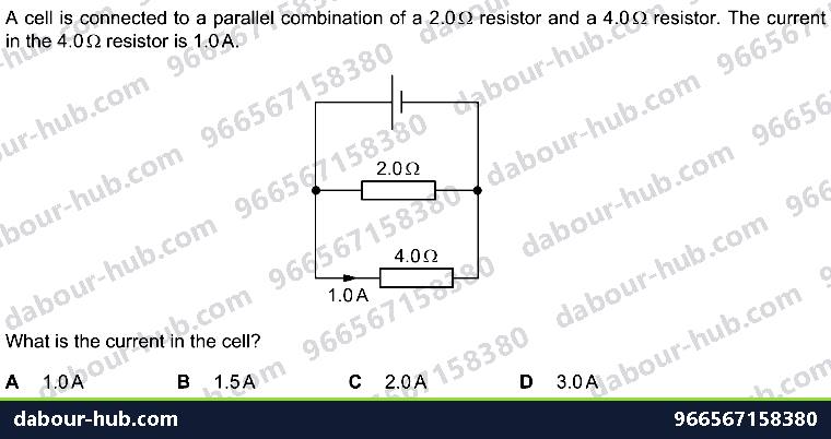 IGCSE Physics 4.3.2 SERIES AND PARALLEL CIRCUITS - Question 6