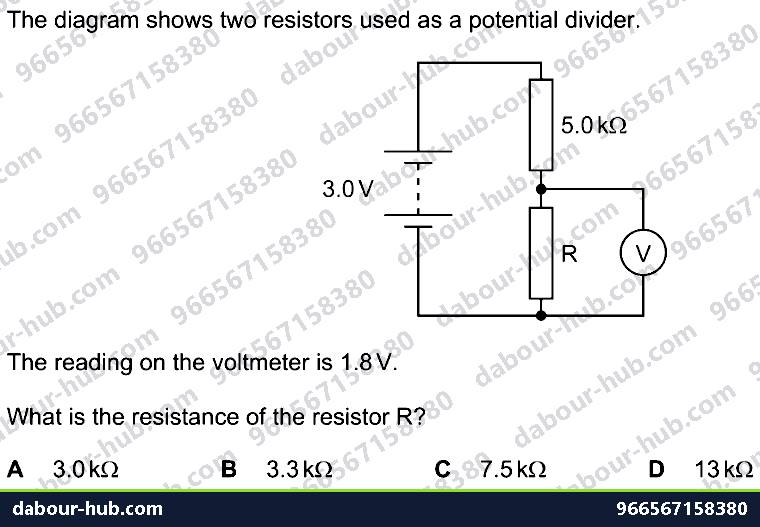 IGCSE Physics 4.3.3 ACTION AND USE OF CIRCUIT COMPONENTS - Question 2