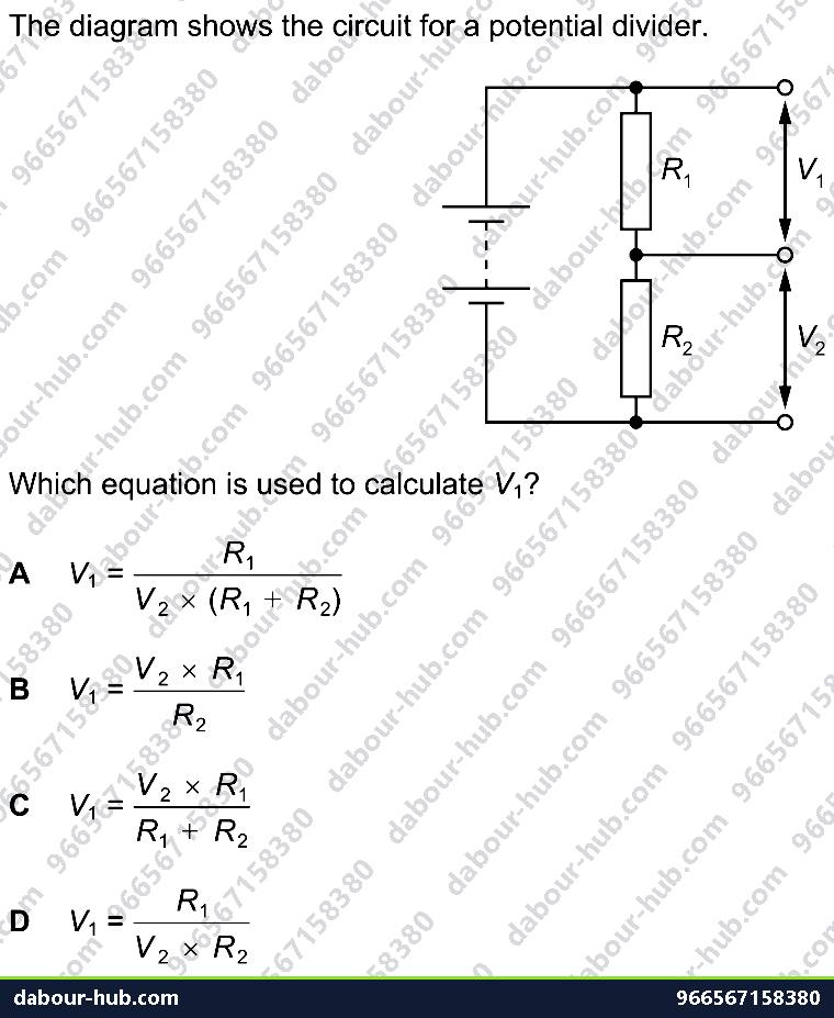 IGCSE Physics 4.3.3 ACTION AND USE OF CIRCUIT COMPONENTS - Question 3